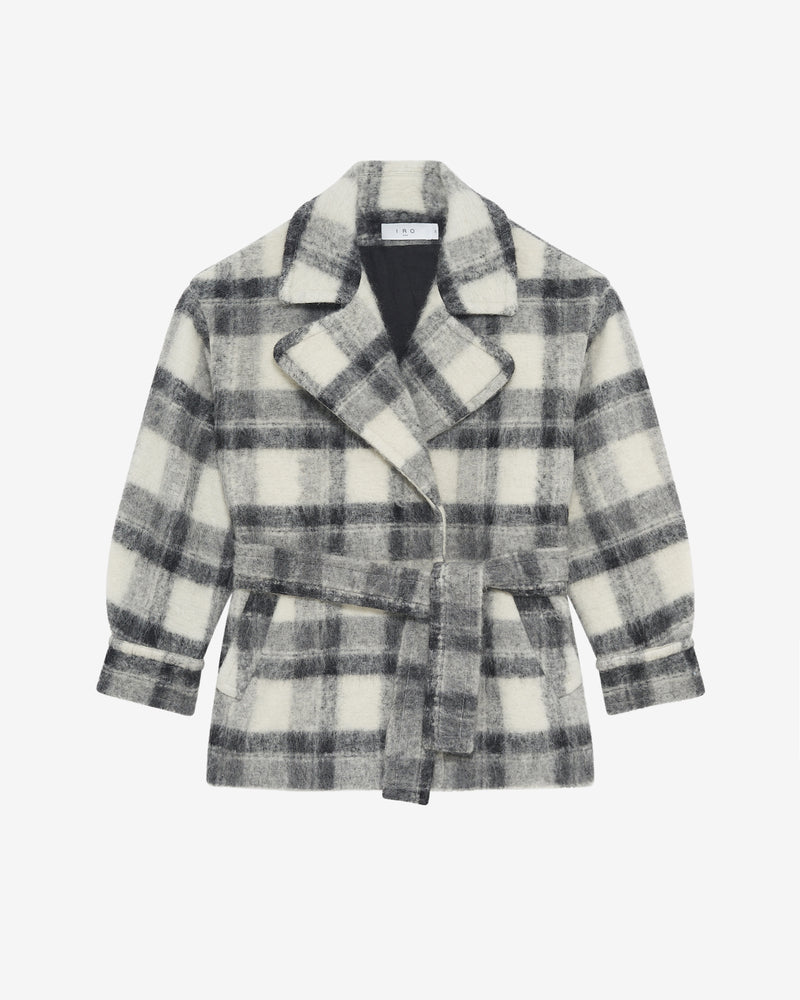 Manteau À Carreaux Pamae - Mixed Grey