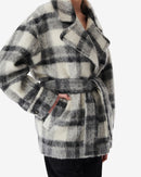 Manteau À Carreaux Pamae - Mixed Grey