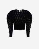 Top En Dentelle À Motif Edouard - Black