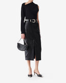 T-Shirt Raccourci Asymétrique Ilento - Black