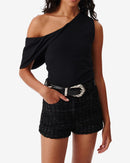 T-Shirt Asymétrique Irine - Black