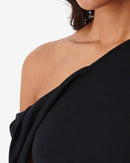 T-Shirt Asymétrique Irine - Black