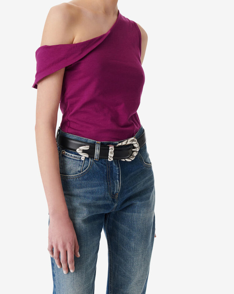 T-Shirt Asymétrique Irine - Berry