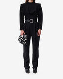 Top À Plis Et Découpe Au Dos Joana - Black