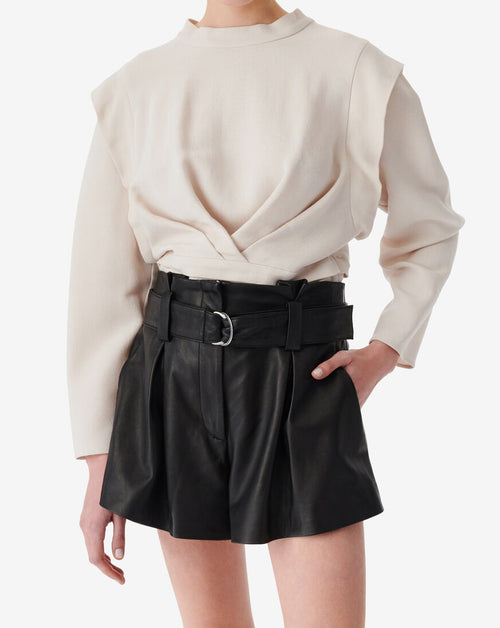 Top À Plis Et Découpe Au Dos Joana - Ecru