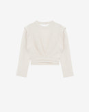 Top À Plis Et Découpe Au Dos Joana - Ecru