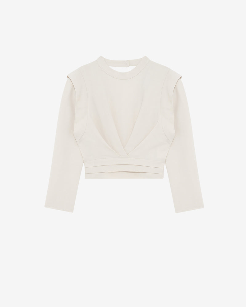 Top À Plis Et Découpe Au Dos Joana - Ecru