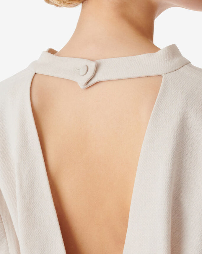 Top À Plis Et Découpe Au Dos Joana - Ecru