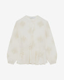 Top Brodé Avec Liens Lalia - Ecru