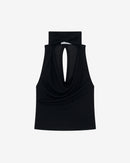 Top En Jersey Lurex Marlene - Black/Black Lurex