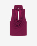 Top En Jersey Lurex Marlene - Fushia/Black