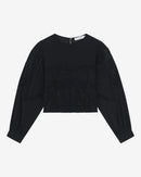 Top Raccourci À Broderie Mirama - Black