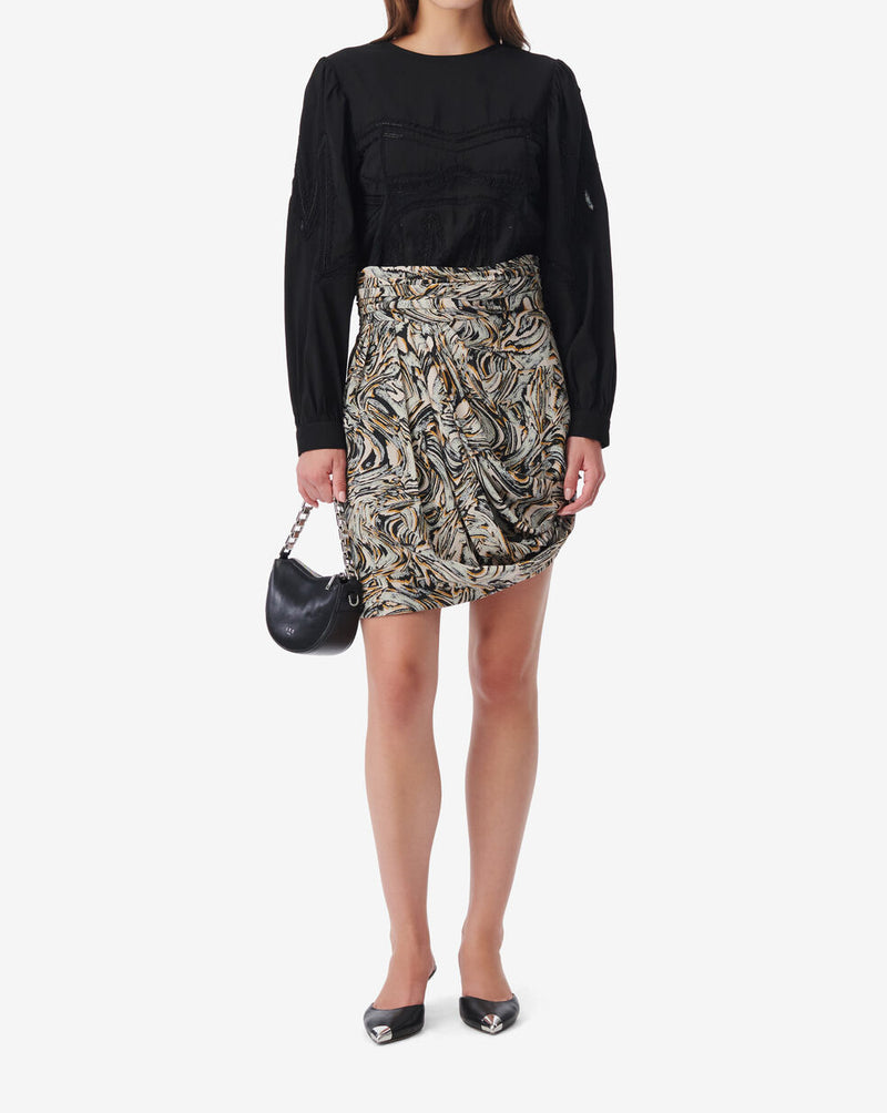 Top Raccourci À Broderie Mirama - Black