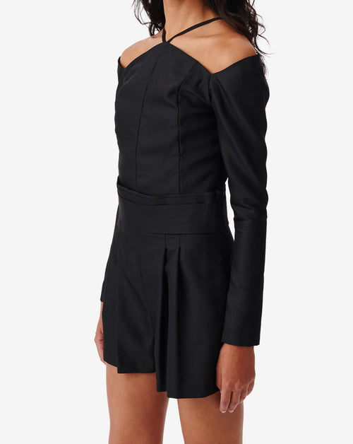 Top Raccourci À Découpe Paju - Black