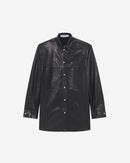 Chemise Oversize En Cuir Alegre - Black