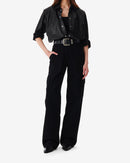 Chemise Oversize En Cuir Alegre - Black
