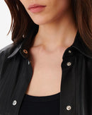 Chemise Oversize En Cuir Alegre - Black