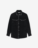 Chemise En Jean À Studs Danil - Black
