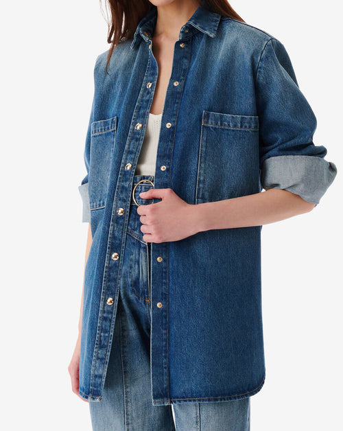 Chemise En Jean Pampelo - Mid Blue Used