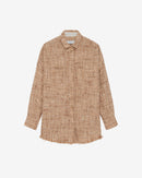 Surchemise En Tweed Lurex Timera - Mixed Beige