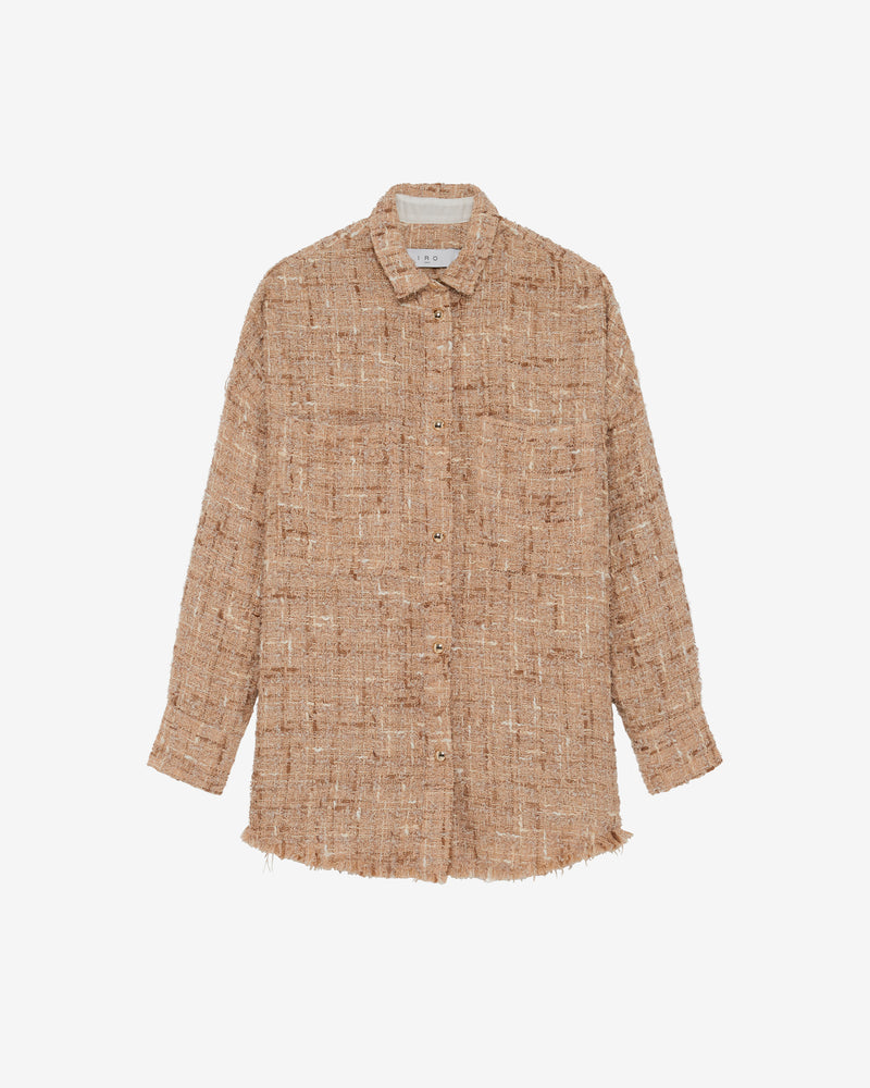Surchemise En Tweed Lurex Timera - Mixed Beige