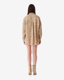 Surchemise En Tweed Lurex Timera - Mixed Beige