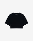 T-Shirt Raccourci À Logo Awinita - Black