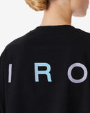 T-Shirt Raccourci À Logo Awinita - Black