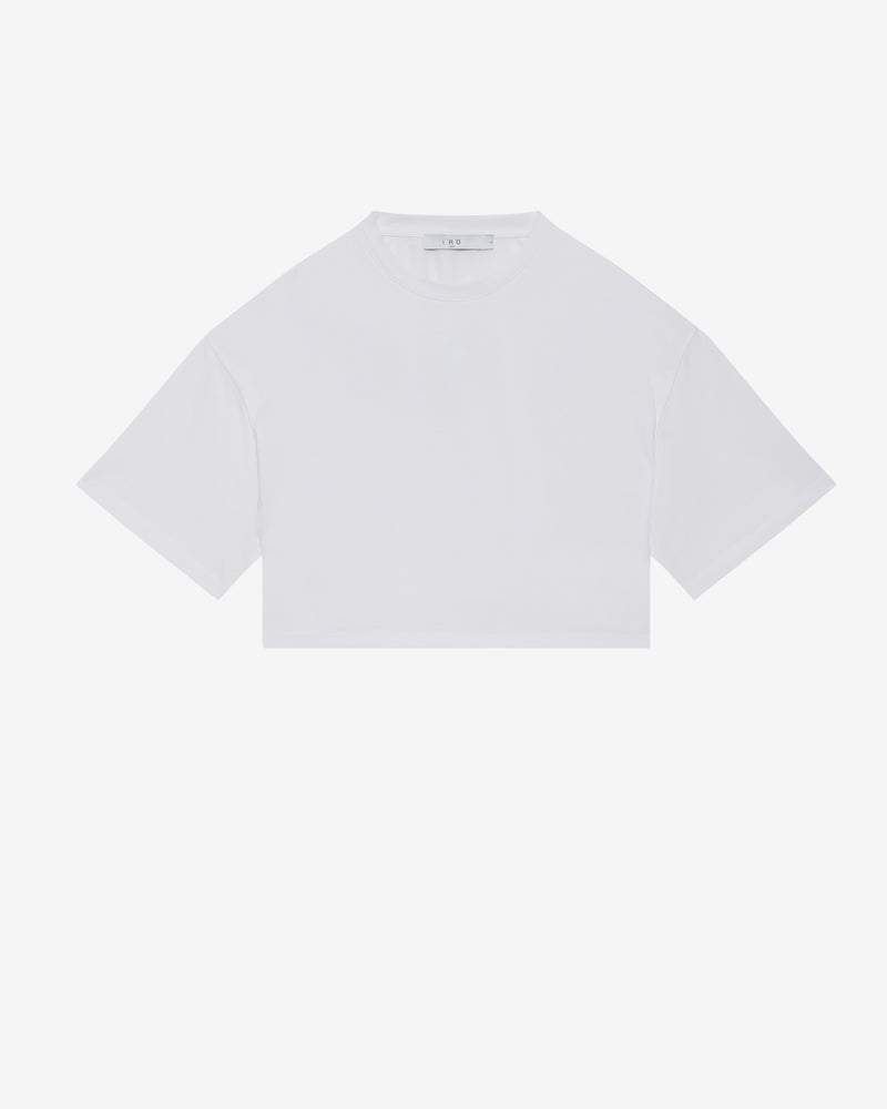 T-Shirt Raccourci À Logo Awinita - White