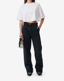 T-Shirt Raccourci À Logo Awinita - White