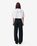 T-Shirt Raccourci À Logo Awinita - White