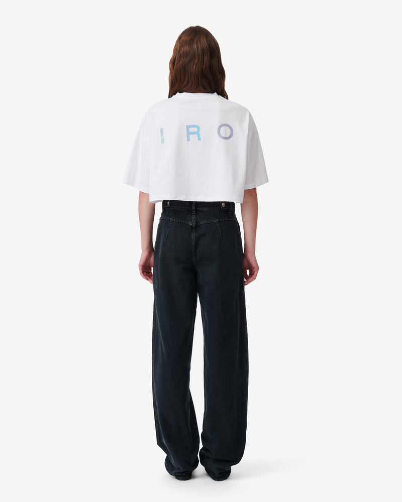 T-Shirt Raccourci À Logo Awinita - White