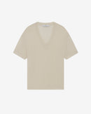 T-Shirt Oversize Col V Ferio - Cloudy White