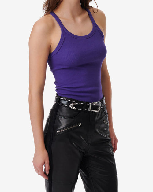 Débardeur Côtelé Palisso - Vintage Purple