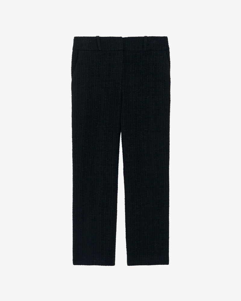 Abema Lurex Tweed Trousers - Black