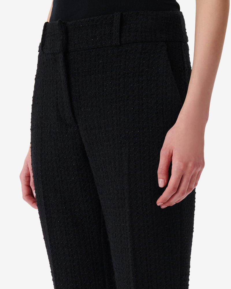 Abema Lurex Tweed Trousers - Black