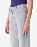 Jean Bootcut Taille Haute Aiden - Light Grey