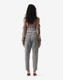 Jean Délavé Coupe Carotte Emini - Snow Black