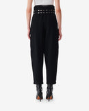 Jean Ceinturé Coupe Carotte Malti - Black