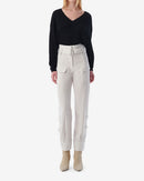 Pantalon Cargo Ceinturé Marita - Ecru