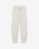 Pantalon Cargo Ceinturé Marita - Ecru
