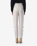 Pantalon Cargo Ceinturé Marita - Ecru