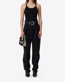 High Waisted Motel Pants - Black