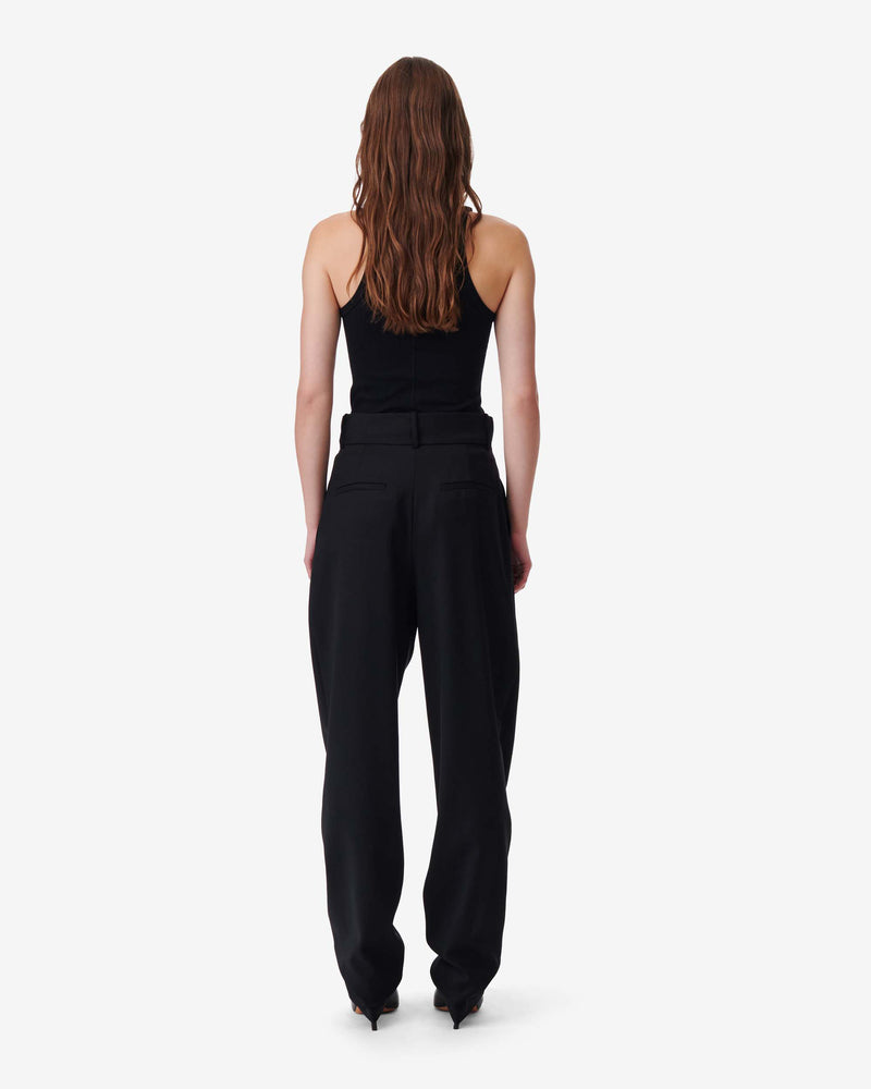 High Waisted Motel Pants - Black