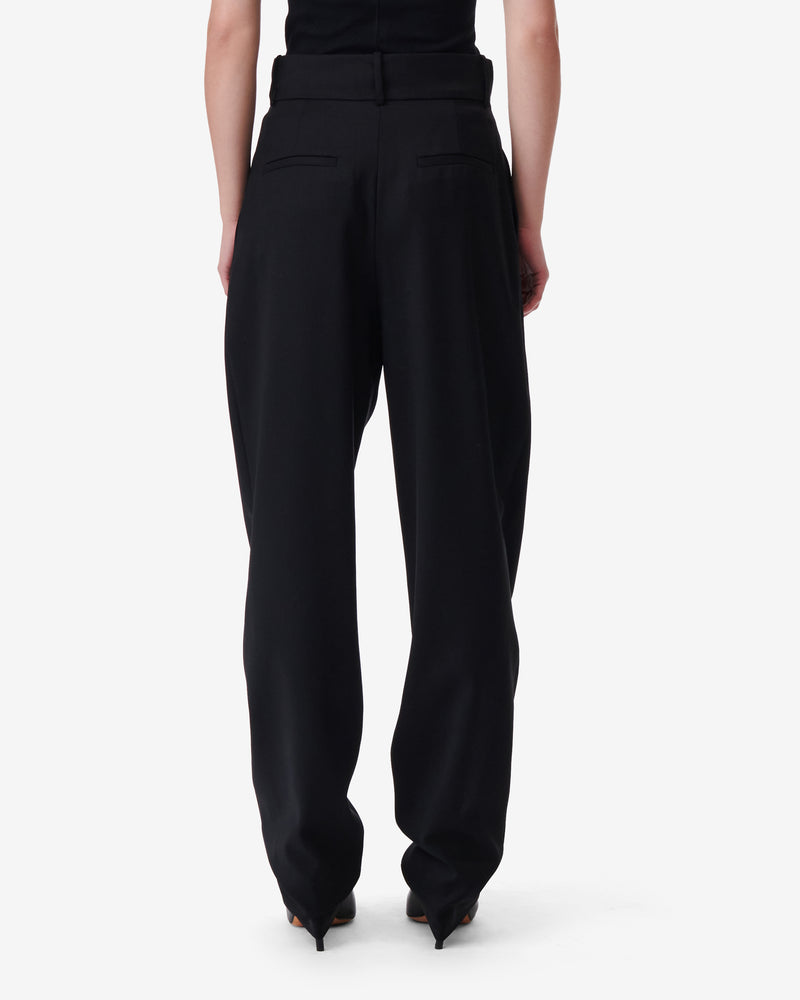 High Waisted Motel Pants - Black
