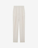 Pantalon Taille Haute Motel - Ecru