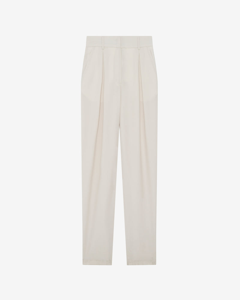 Pantalon Taille Haute Motel - Ecru