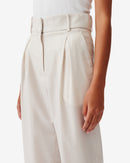 Pantalon Taille Haute Motel - Ecru
