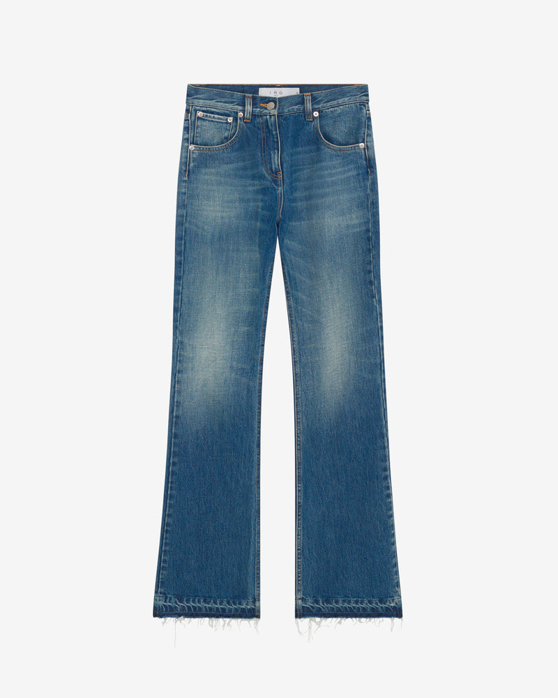 Jean Flare Taille Haute Polini - Mid Blue Used