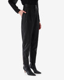 Pantalon En Cuir Stara - Black